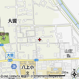 大阪府堺市美原区大饗81-4周辺の地図