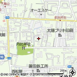 大阪府堺市美原区多治井254-1周辺の地図