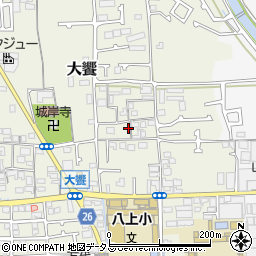 大阪府堺市美原区大饗187周辺の地図