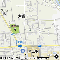 大阪府堺市美原区大饗186-4周辺の地図