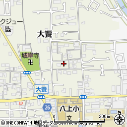 大阪府堺市美原区大饗186-3周辺の地図