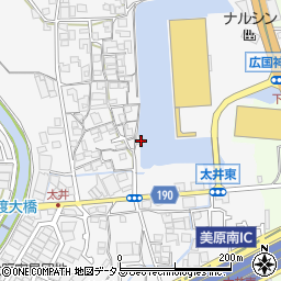 大阪府堺市美原区太井586周辺の地図
