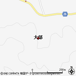 香川県小豆郡土庄町大部周辺の地図