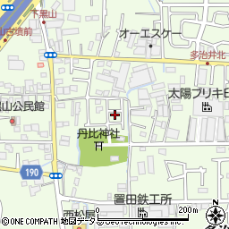 大阪府堺市美原区多治井157-32周辺の地図