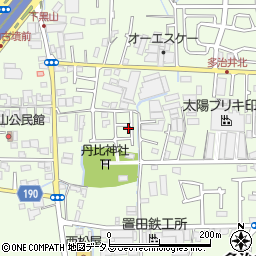 大阪府堺市美原区多治井157-38周辺の地図