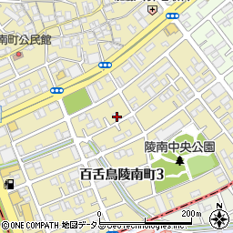 大阪府堺市北区百舌鳥陵南町3丁46周辺の地図