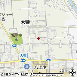 大阪府堺市美原区大饗187-5周辺の地図