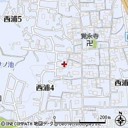 大阪府羽曳野市西浦4丁目754周辺の地図