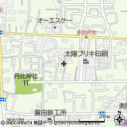 大阪府堺市美原区多治井260周辺の地図