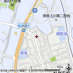 三重県松阪市虹が丘町2-3周辺の地図
