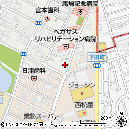 大阪府堺市西区浜寺船尾町東4丁70周辺の地図