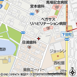 大阪府堺市西区浜寺船尾町東4丁77周辺の地図