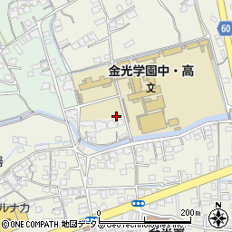岡山県浅口市金光町占見新田386周辺の地図