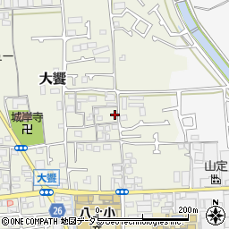 大阪府堺市美原区大饗198-6周辺の地図