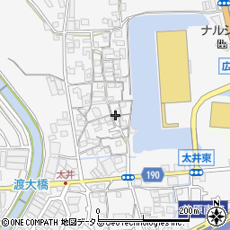 大阪府堺市美原区太井323周辺の地図