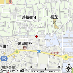 大阪府堺市東区日置荘西町1丁50周辺の地図