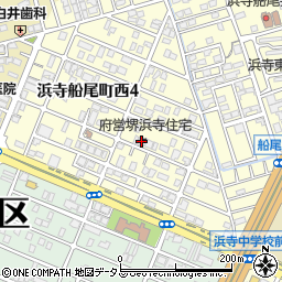 府営堺浜寺住宅周辺の地図