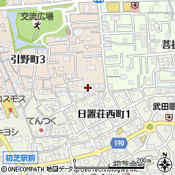 大阪府堺市東区引野町3丁207周辺の地図