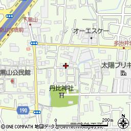 大阪府堺市美原区多治井184周辺の地図