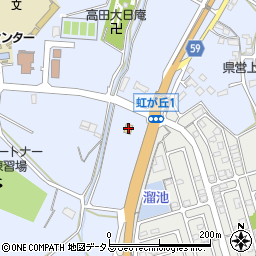 ファミリーマート松阪虹が丘店周辺の地図