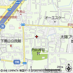 大阪府堺市美原区多治井183周辺の地図
