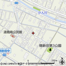 岡山県倉敷市連島町鶴新田1076周辺の地図