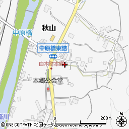 広島県広島市安佐北区白木町秋山517周辺の地図