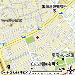 大阪府堺市北区百舌鳥陵南町3丁33周辺の地図