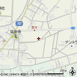 三重県多気郡明和町坂本周辺の地図