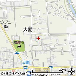 大阪府堺市美原区大饗210-1周辺の地図