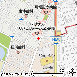 大阪府堺市西区浜寺船尾町東4丁266周辺の地図
