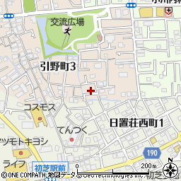 大阪府堺市東区引野町3丁188周辺の地図