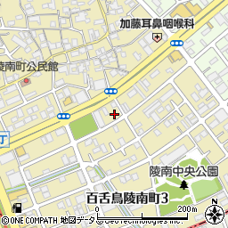 大阪府堺市北区百舌鳥陵南町3丁37周辺の地図