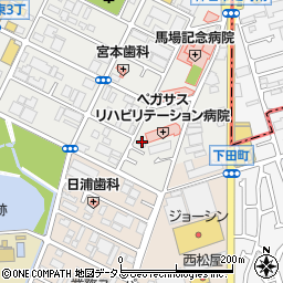 大阪府堺市西区浜寺船尾町東4丁91周辺の地図