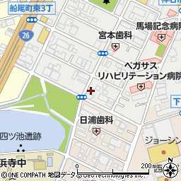 大阪府堺市西区浜寺船尾町東4丁63周辺の地図