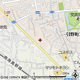 大阪府堺市東区引野町3丁44周辺の地図