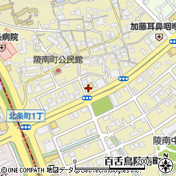 大阪府堺市北区百舌鳥陵南町周辺の地図