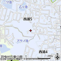 大阪府羽曳野市西浦5丁目375周辺の地図