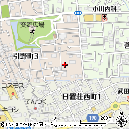 大阪府堺市東区引野町3丁204周辺の地図