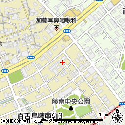 大阪府堺市北区百舌鳥陵南町3丁148周辺の地図