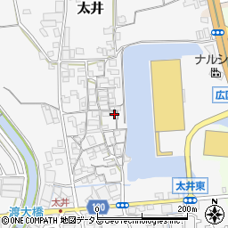 大阪府堺市美原区太井317-2周辺の地図