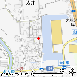 大阪府堺市美原区太井317-2周辺の地図