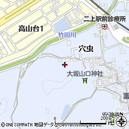 奈良県香芝市穴虫1596周辺の地図
