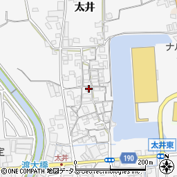 大阪府堺市美原区太井296周辺の地図