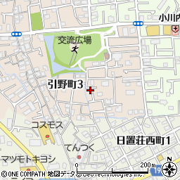 大阪府堺市東区引野町3丁167周辺の地図