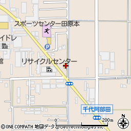 ファミリーマート田原本千代店周辺の地図