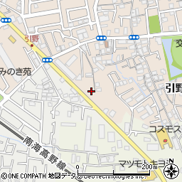 大阪府堺市東区引野町3丁27周辺の地図