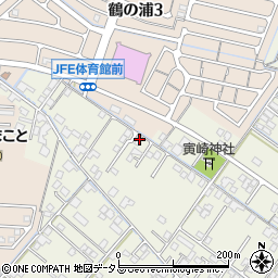 岡山県倉敷市連島町鶴新田628-1周辺の地図