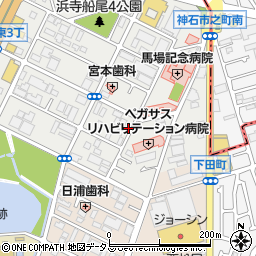 大阪府堺市西区浜寺船尾町東4丁51-2周辺の地図