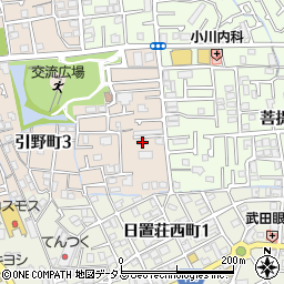 大阪府堺市東区引野町3丁214周辺の地図